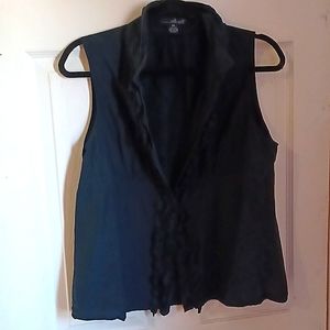 Willi Smith XL Sleeveless Button-up Blouse